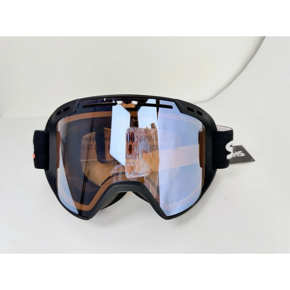 SHRED Optics Amazify Ski‎ Goggles Black CBL Plasma Mirror NoDistortion